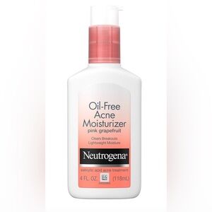 Neutrogena Oil Free Acne Moisturizer Pink Grapefruit Clears Breakouts 4 Fl